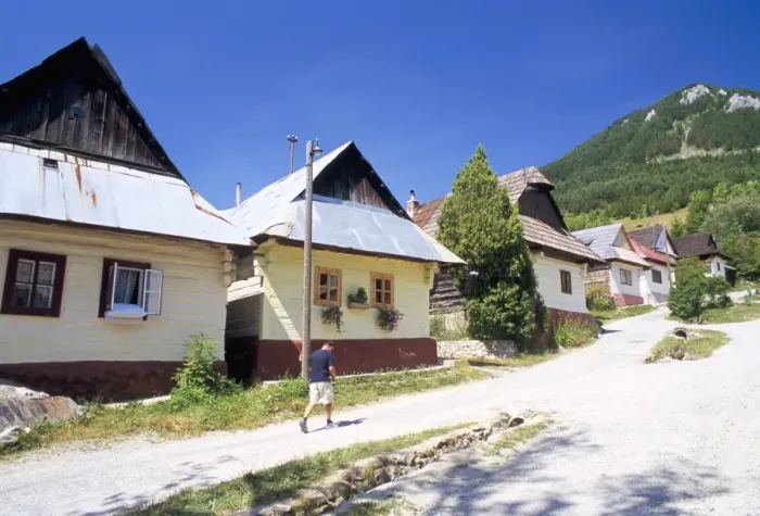Framed Print : Unique village architecture of Vlkolinec village Framed Print : Unique village architecture of Vlkolinec village