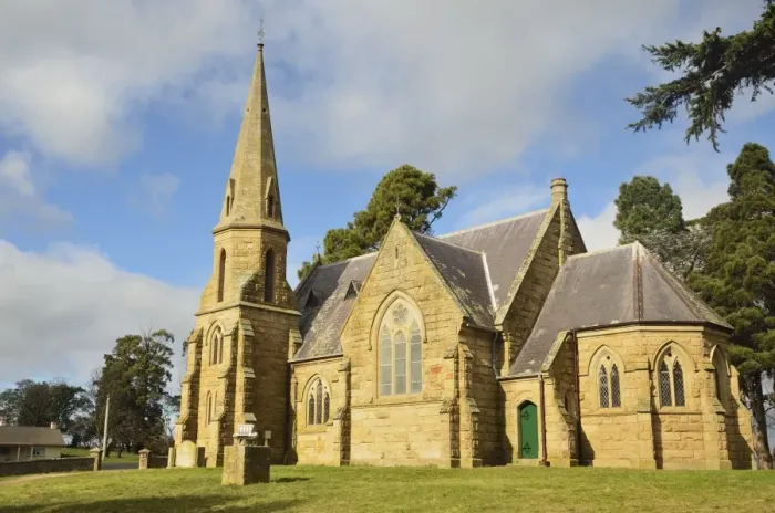 Framed Print : Uniting Church, Ross, Tasmania, Australia, Pacific