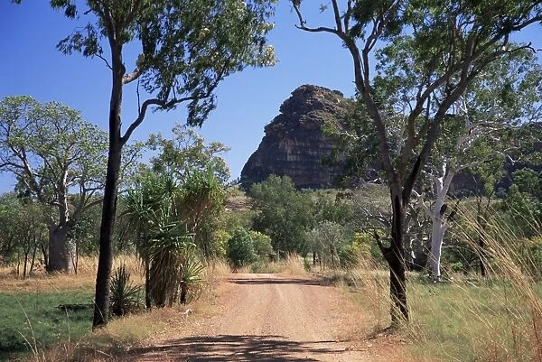 Unmade road and Oscar Range, Kimberley, Western Australia, Australia, Pacific