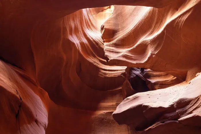 Framed Print : The Upper Antelope Canyon on a sunny summer day, Page, Arizona, United States of America, North America Framed Print : The Upper Antelope Canyon on a sunny summer day, Page, Arizona, United States of America, North America