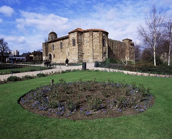 Upper Castle Park and Colchester Castle, the oldest Norman keep in the U