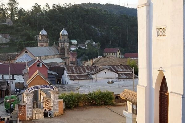 The Upper Town founded under the reign of Queen Ranavalona I to be the capital of southern province, Fianarantsoa city, Madagascar, Africa