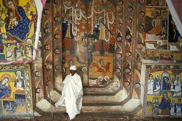Ura Kedane Meheriet church, Zege peninsula, Lake Tana, Gondar region, Ethiopia, Africa