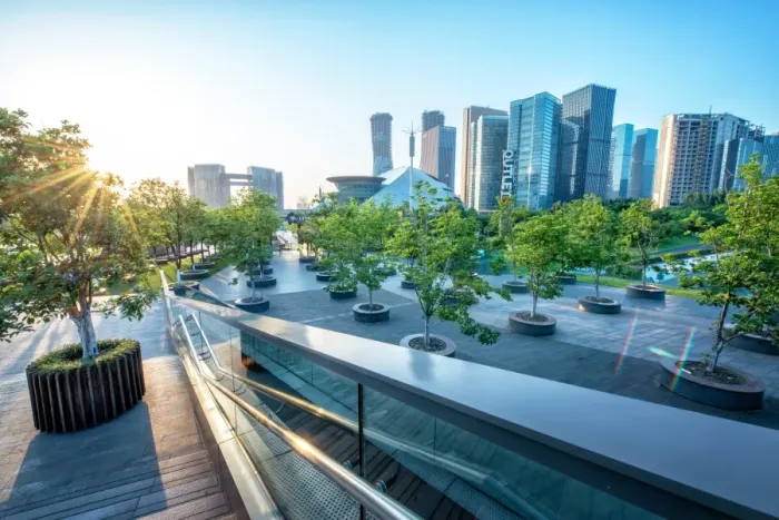 Framed Print : Urban jungle, modern Hangzhou Jianggan cityscape on a beautiful day, Hangzhou, Zhejiang Framed Print : Urban jungle, modern Hangzhou Jianggan cityscape on a beautiful day, Hangzhou, Zhejiang
