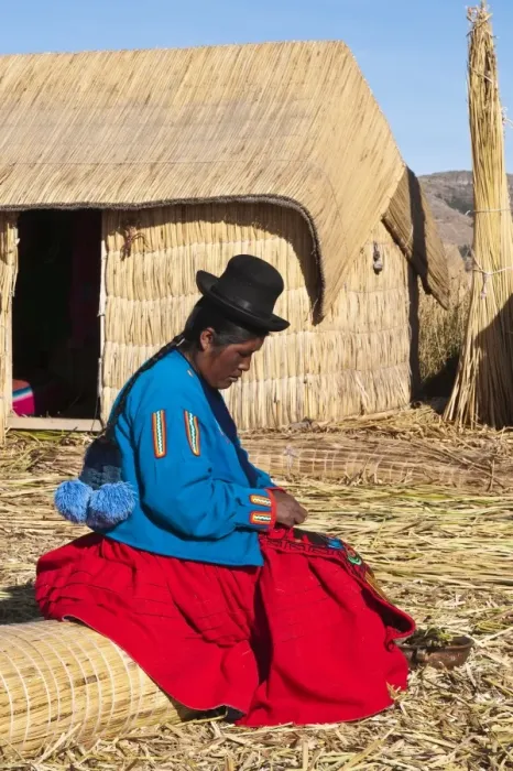 Framed Print : Uros Island, Lake Titicaca, Peru, South America Framed Print : Uros Island, Lake Titicaca, Peru, South America