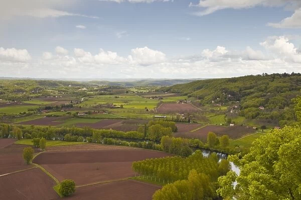 The valley of the Dordogne in south western France, Europe