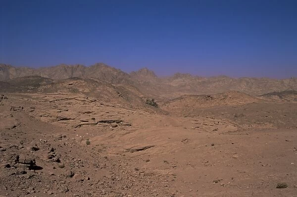 Valley of the Gazelles on the road to St. Catherines monastery, Sinai desert