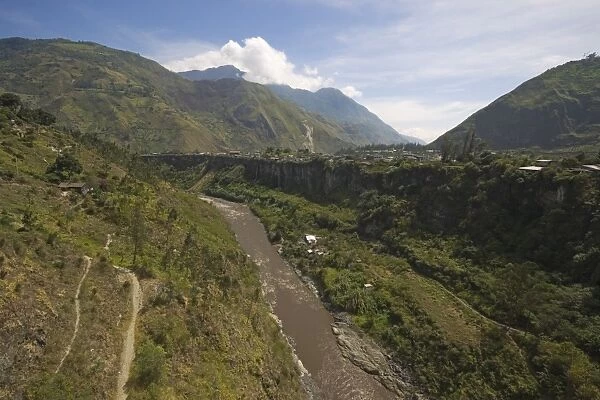 The valley of the Pastaza River, that flows from the Andes to the upper Amazon Basin