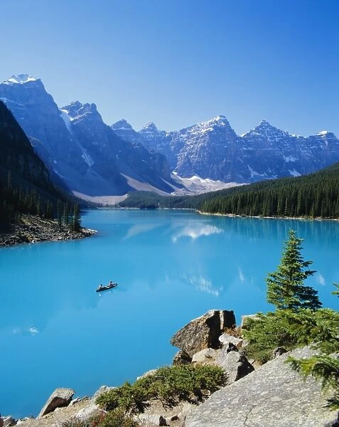 Valley of the Ten Peaks, Lake Moraine, Rocky Mountains, Banff National Park