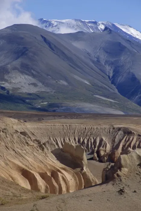 Framed Print : Valley of Ten Thousand Smokes with ignimbrite of 1912 eruption Framed Print : Valley of Ten Thousand Smokes with ignimbrite of 1912 eruption