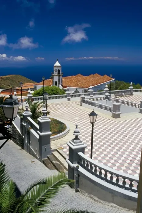 Framed Print : Valverde main church and square, Valverde, El Hierro, Canary Islands, Spain Framed Print : Valverde main church and square, Valverde, El Hierro, Canary Islands, Spain