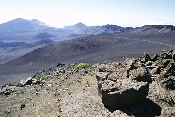 Part of the vast crater of 10023 ft Haleakala