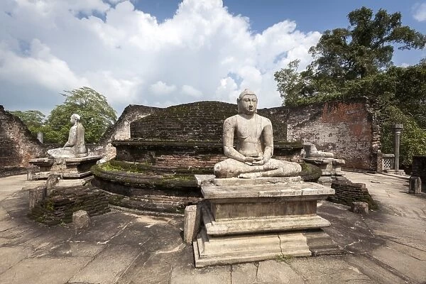 Vatadage ancient ruins, Polonnaruwa, UNESCO World Heritage Site, Sri Lanka, Asia