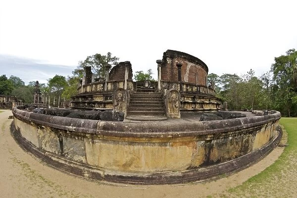 Vatagade, 12th century, UNESCO World Heritage Site, Polonnaruwa, Sri Lanka, Asia