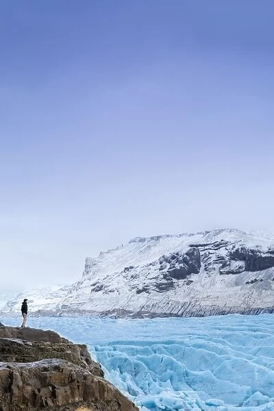 Vatnajokull glacier near Skalafell, Iceland, Polar Regions