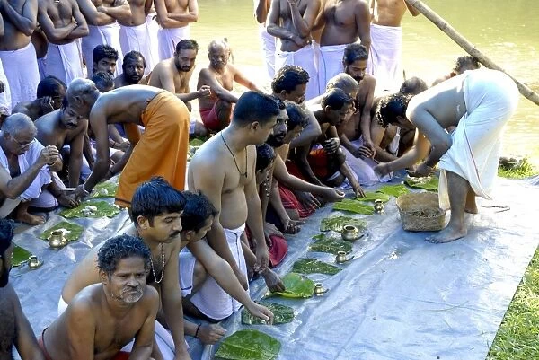 Vavu Bali, a Hindu ritual, Kerala, India, Asia