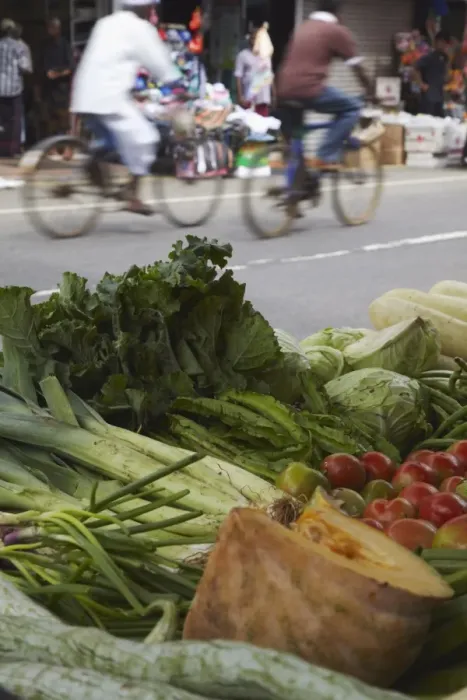 Framed Print : Vegetable stall in market, Galle, Sri Lanka, Asia