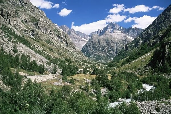 The Veneon Valley, Parc National des Ecrins, near Grenoble, Isere, Rhone Alpes