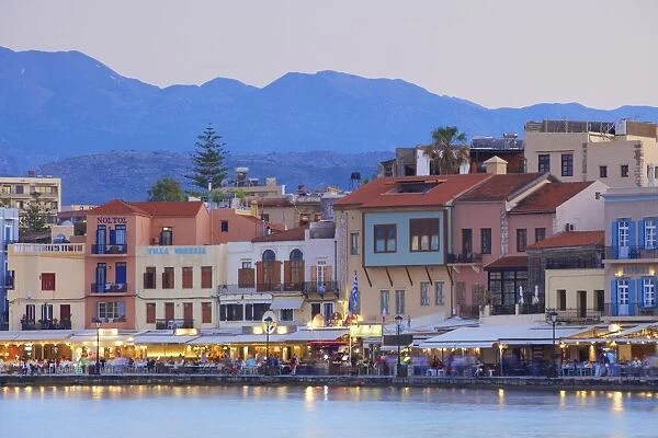 Venetian Harbour, Chania, Crete, Greek Islands, Greece, Europe