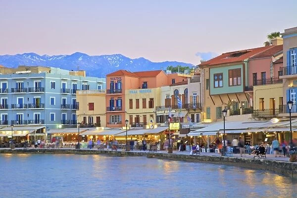 The Venetian Harbour, Chania, Crete, Greek Islands, Greece, Europe