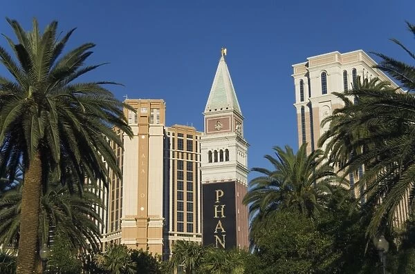 Venetian tower with Venetian Hotel on right