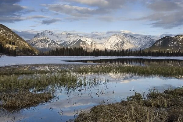 Vermilion Lakes, Banff National Park, UNESCO World Heritage Site, Rocky Mountains
