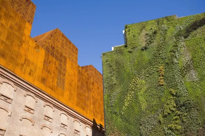 Framed Print : Vertical garden by Patrick Blanc, Caixa Forum foundation, Madrid, Spain, Europe Framed Print : Vertical garden by Patrick Blanc, Caixa Forum foundation, Madrid, Spain, Europe