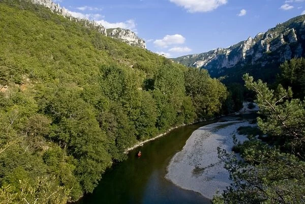 Vew from Point Sublime of the Gorges du Tarn, Massif Central, France, Europe