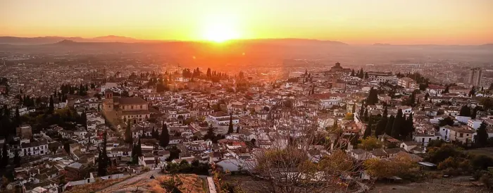 Framed Print : Vibrant red and orange sunset over the Albaicin, UNESCO, Granada, Andalucia, Spain Framed Print : Vibrant red and orange sunset over the Albaicin, UNESCO, Granada, Andalucia, Spain