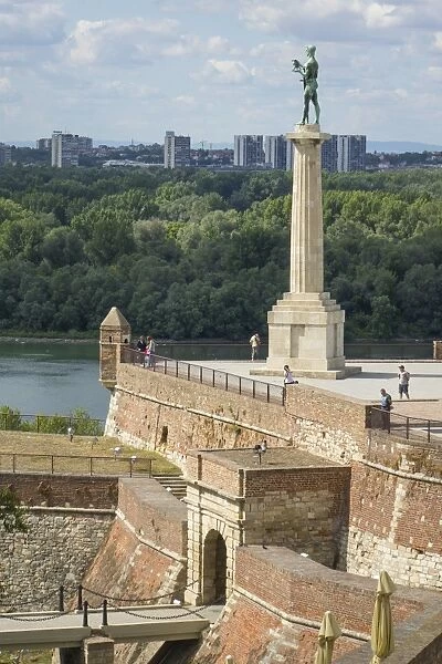 Victor Column, Kalemegdan Fortress, Belgrade, Serbia, Europe