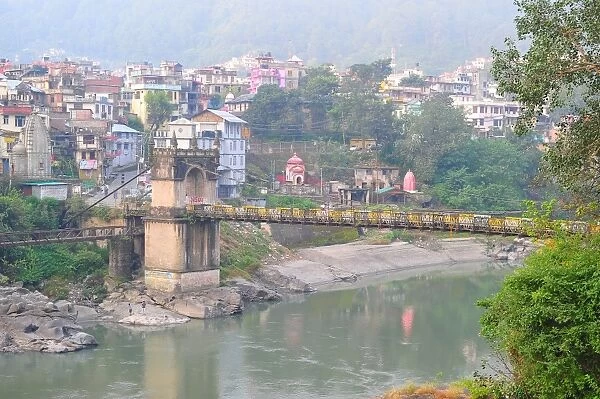Victoria Bridge across Beas River, Mandi, Himachal Pradesh, India, Asia