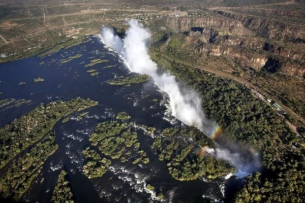 Victoria Falls, UNESCO World Heritage Site, on the border of Zambia and Zimbabwe, Africa