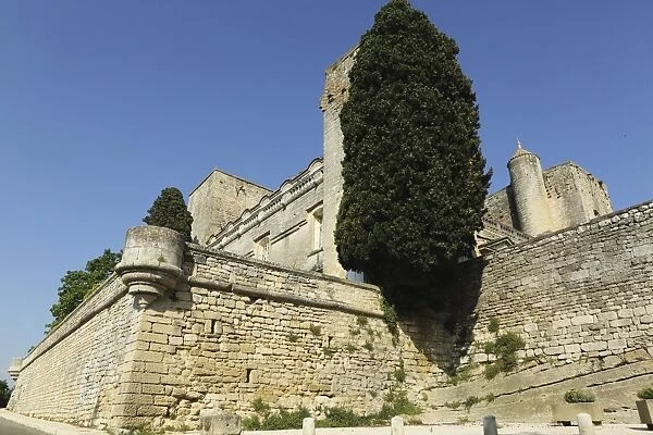 Viellevieille Castle, dating from the 11th century, with a Renaissance facade, in Villevieille