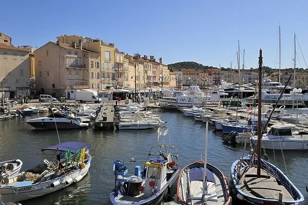Vieux Port harbour, St. Tropez, Var, Provence, Cote d Azur, France