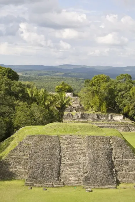 Framed Print : View from 130ft high El Castillo at the Mayan ruins at Xunantunich, San Ignacio Framed Print : View from 130ft high El Castillo at the Mayan ruins at Xunantunich, San Ignacio