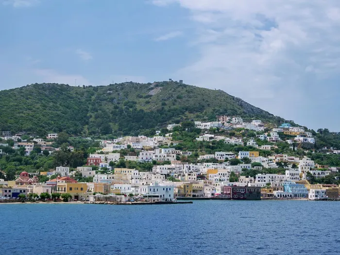 Framed Print : View towards the Agia Marina Town, Leros Island, Dodecanese, Greek Islands, Greece, Europe Framed Print : View towards the Agia Marina Town, Leros Island, Dodecanese, Greek Islands, Greece, Europe