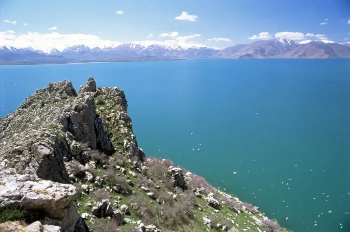 Framed Print : View from Akdamar Island of Lake Van Framed Print : View from Akdamar Island of Lake Van