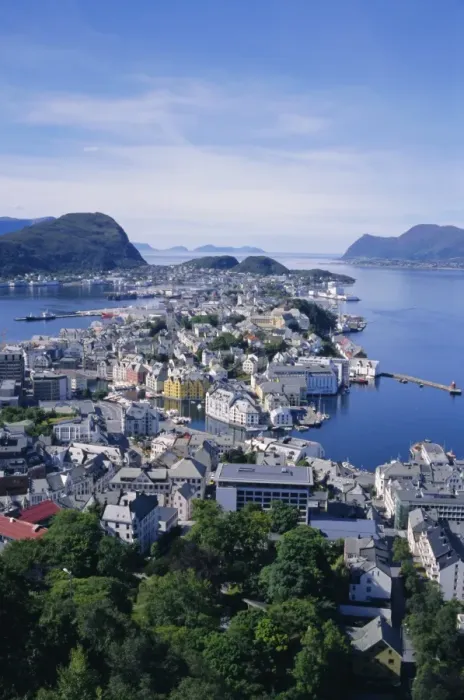 Framed Print : View from Aksla over Alesund Framed Print : View from Aksla over Alesund