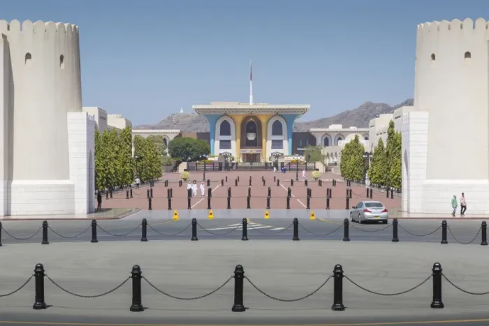Framed Print : View of Al Alam Palace, Muscat, Oman, Middle East Framed Print : View of Al Alam Palace, Muscat, Oman, Middle East