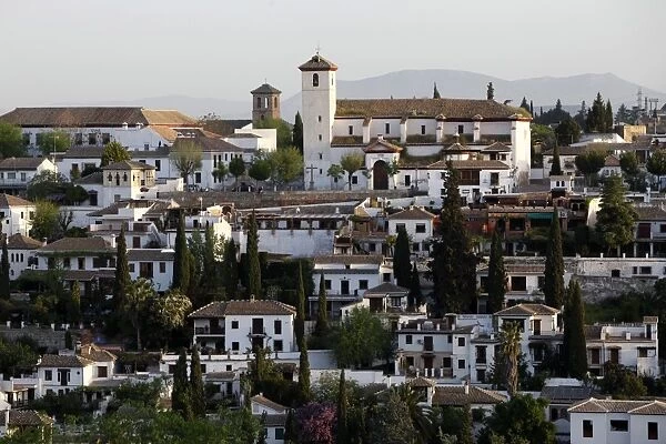 View of the Albaicin, Granada, Andalucia, Spain, Europe