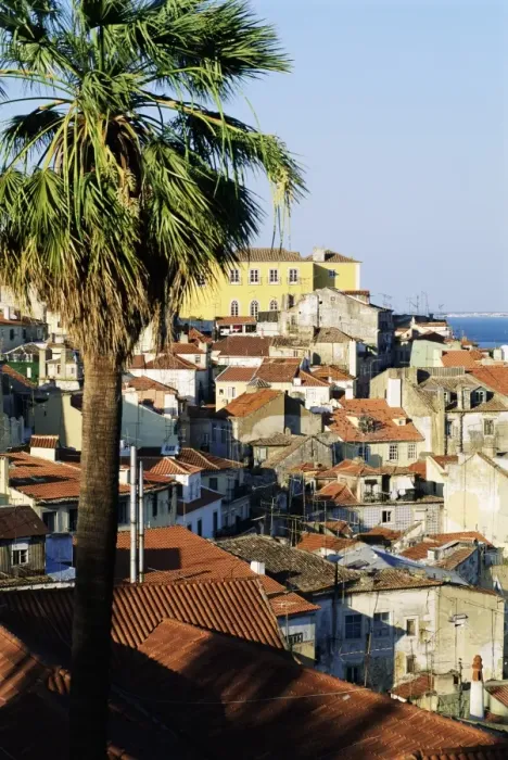 Framed Print : View of Alfama district and the Tagus River Framed Print : View of Alfama district and the Tagus River