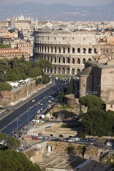 View from Altare della Patria of Colosseum