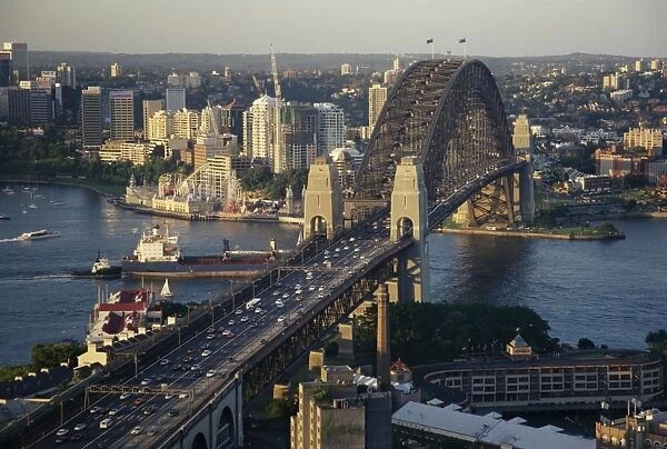 View from ANA Hotel to Sydney Harbour Bridge, Sydney, New South Wales, Australia, Pacific