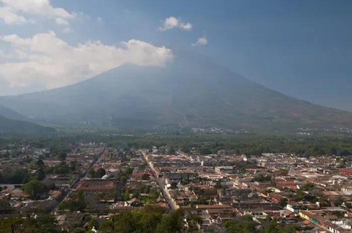Framed Print : View of Antigua and Volcan de Agua, Guatemala, Central America Framed Print : View of Antigua and Volcan de Agua, Guatemala, Central America