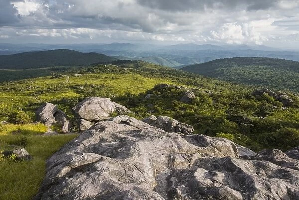 View of Appalachian Mountains from Grayson Highlands, Virginia, United States of America