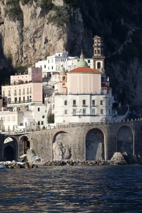 Framed Print : View of Atrani from the sea, Costiera Amalfitana, UNESCO World Heritage Site, Campania, Italy, Mediterranean, Europe Framed Print : View of Atrani from the sea, Costiera Amalfitana, UNESCO World Heritage Site, Campania, Italy, Mediterranean, Europe