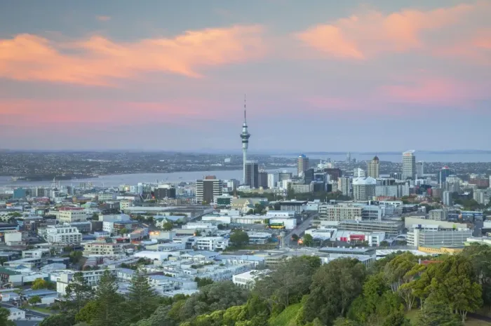Framed Print : View of Auckland from Mount Eden at sunset, Auckland, North Island, New Zealand, Pacific Framed Print : View of Auckland from Mount Eden at sunset, Auckland, North Island, New Zealand, Pacific