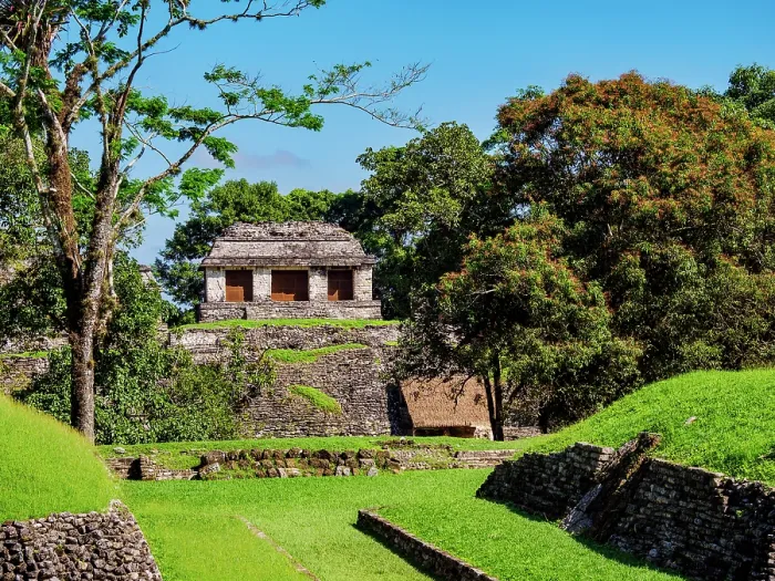 Framed Print : View over the Ball Court towards the North Group, Palenque Archaeological Site, Palenque, Chiapas State, Mexico Framed Print : View over the Ball Court towards the North Group, Palenque Archaeological Site, Palenque, Chiapas State, Mexico
