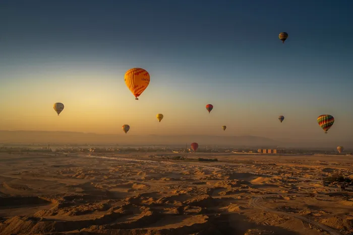 Framed Print : View of other balloons from hot air balloon over Luxor at sunrise, Luxor, Egypt, Africa Framed Print : View of other balloons from hot air balloon over Luxor at sunrise, Luxor, Egypt, Africa