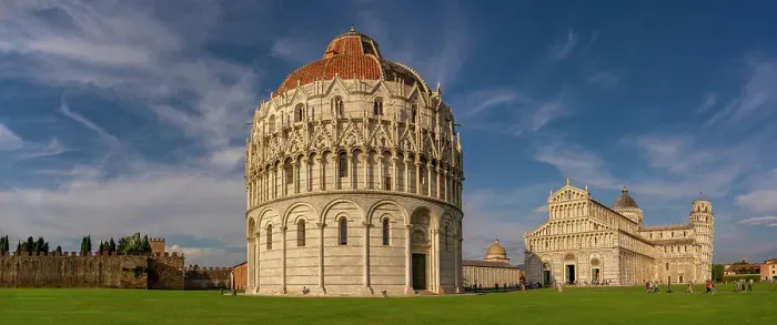Framed Print : View of Baptistery of San Giovanni, Pisa Cathedral and Leaning Tower of Pisa, UNESCO World Heritage Site, Pisa, Province of Pisa, Tuscany, Italy, Europe Framed Print : View of Baptistery of San Giovanni, Pisa Cathedral and Leaning Tower of Pisa, UNESCO World Heritage Site, Pisa, Province of Pisa, Tuscany, Italy, Europe